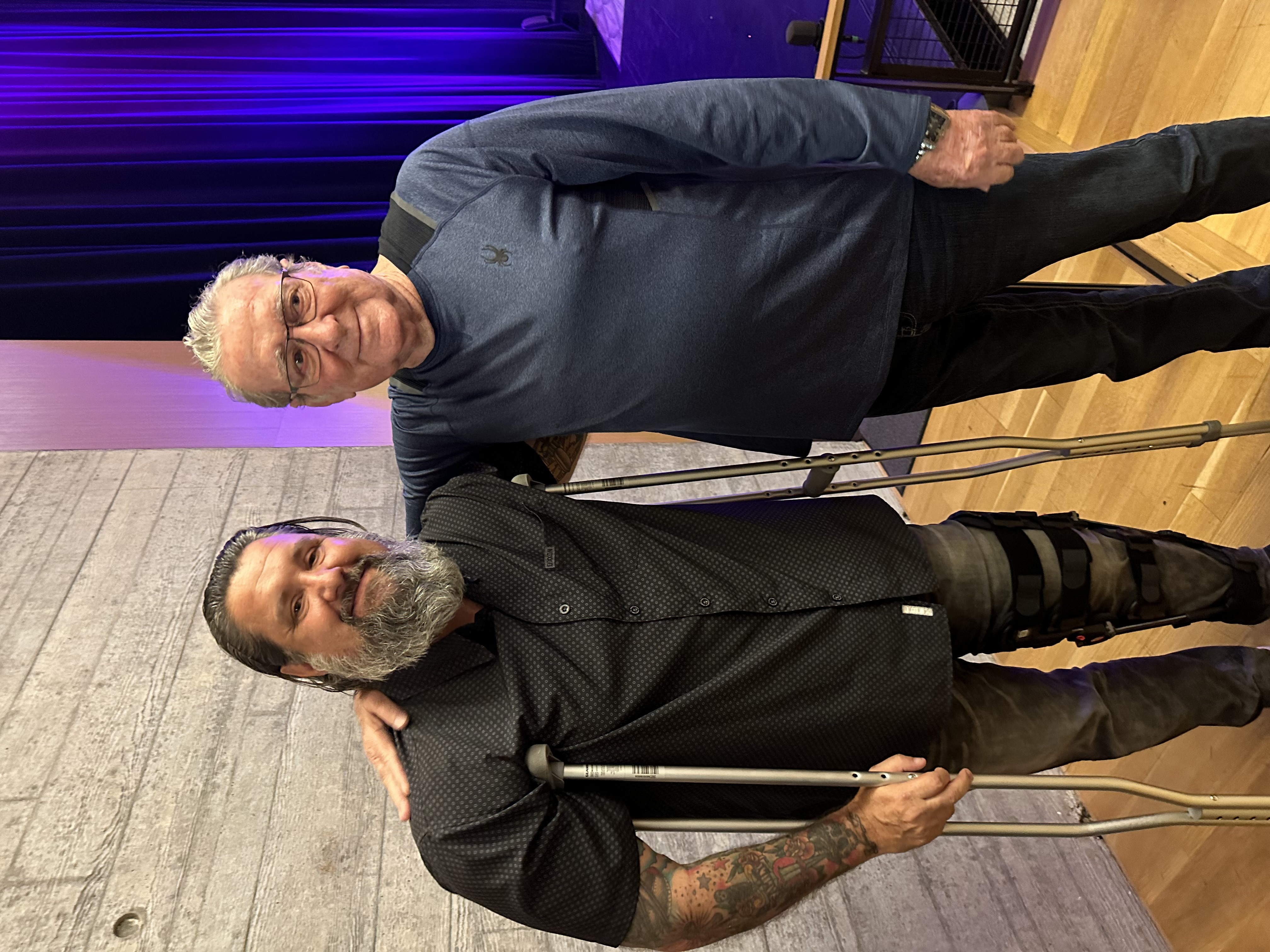 Brad and Pop after the show where Brad told his story