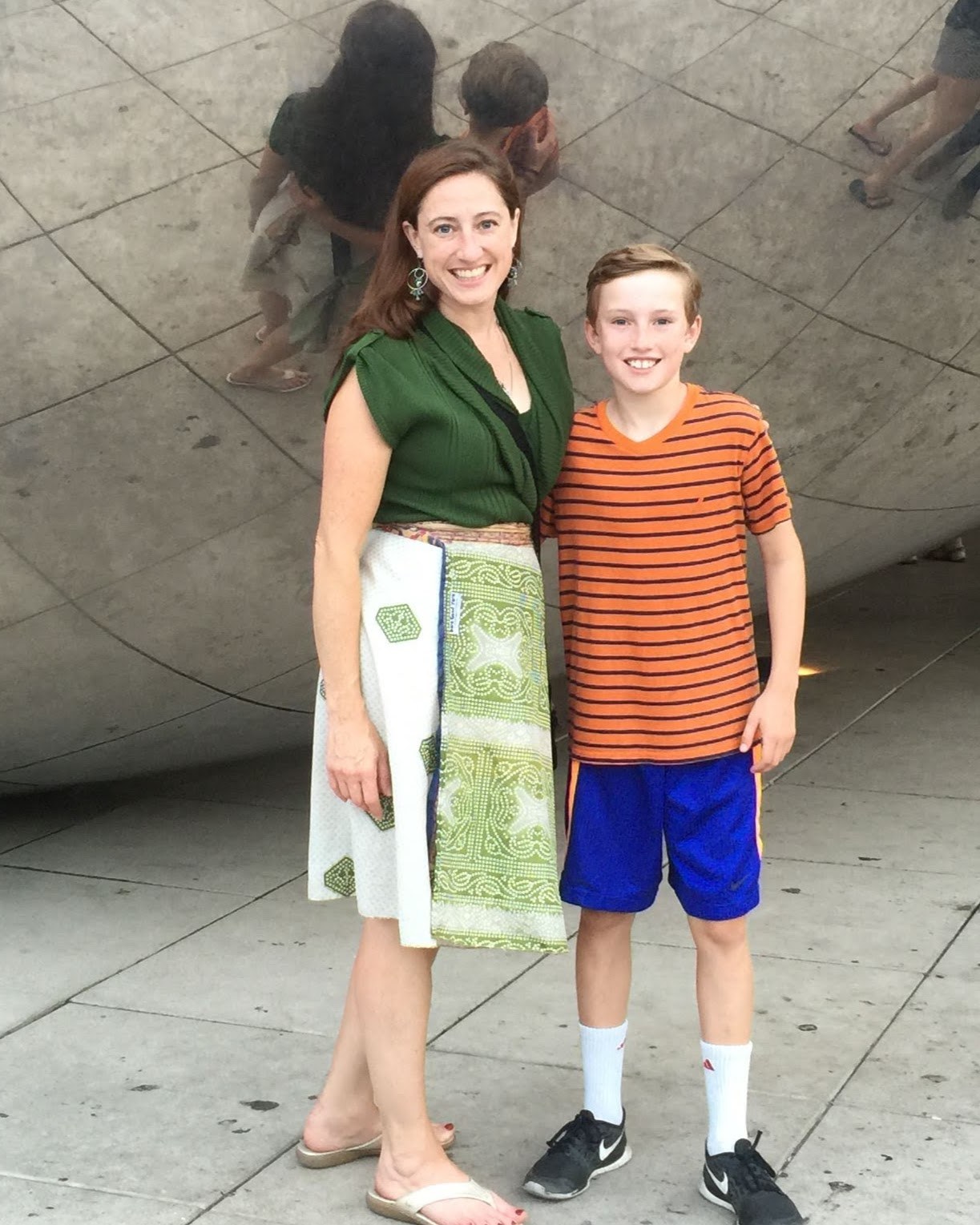 Bridget and Ian at the Bean in Chicago