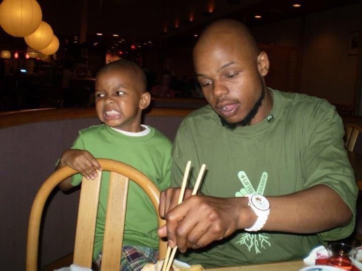 Eldon with his son Kaleb