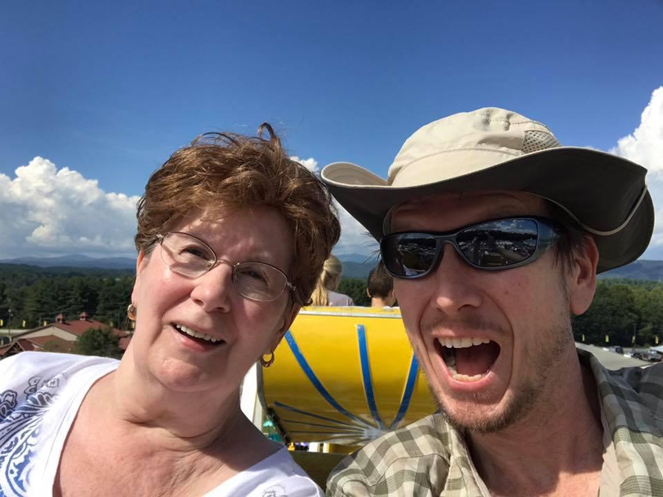 Gary and his mom Doreen at the 2018 North Carolina Mountain State Fair