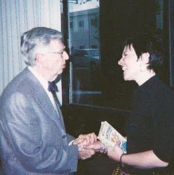Julie meeting Mr Rogers