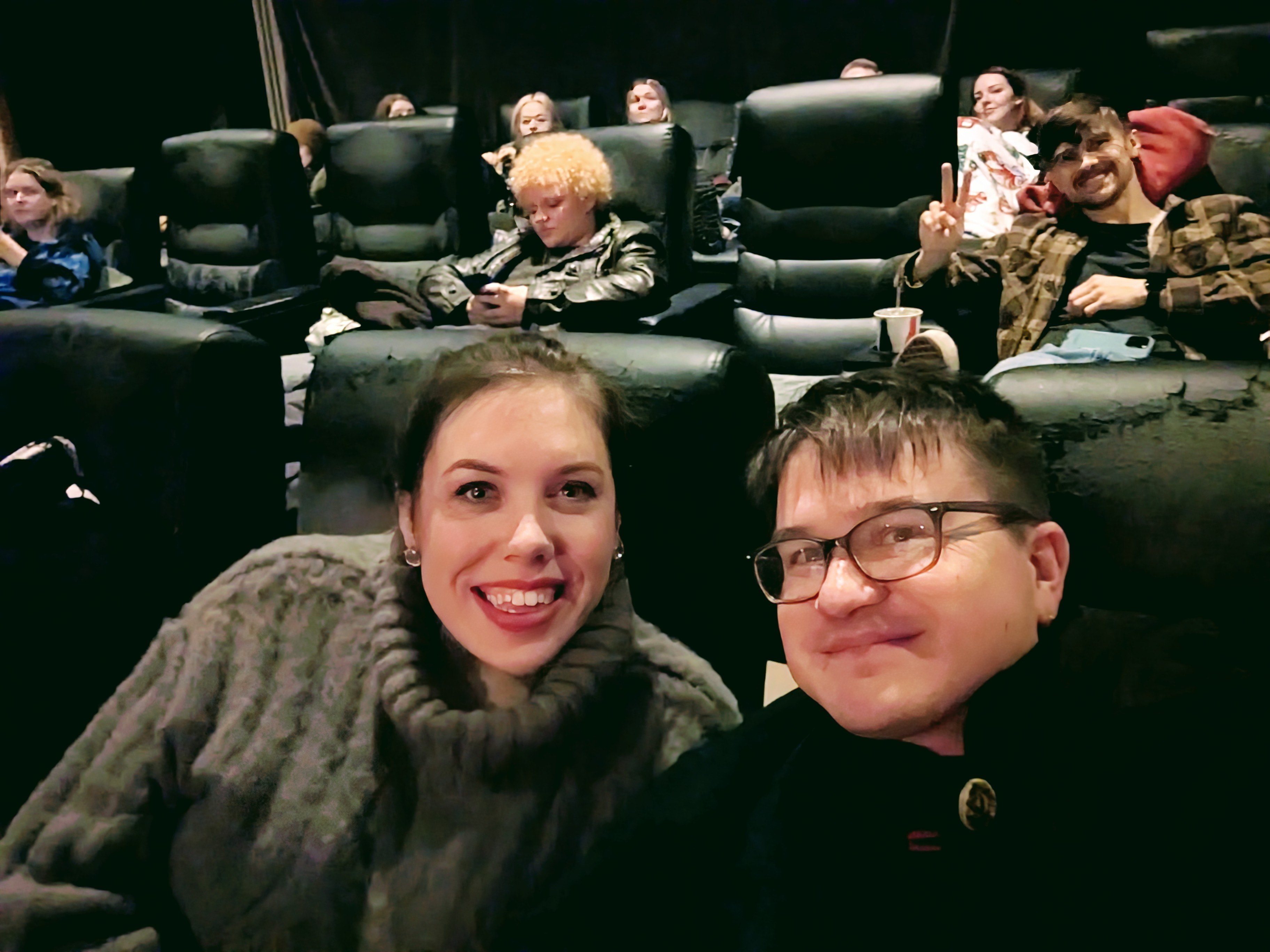 Steven and Shana at the movies recently