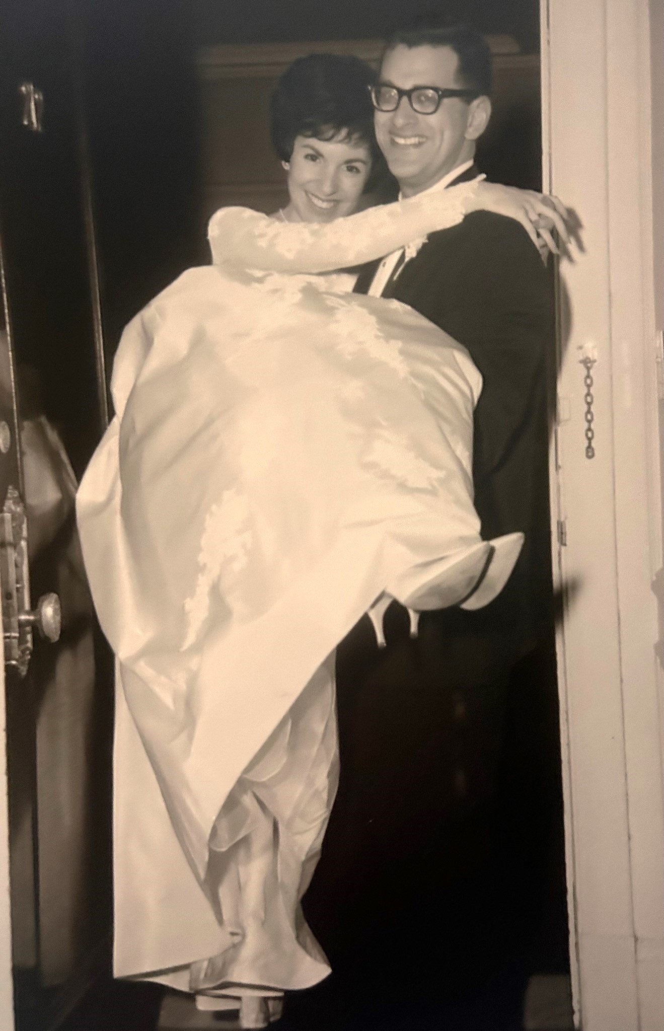 Steves parents on their wedding night in 1962